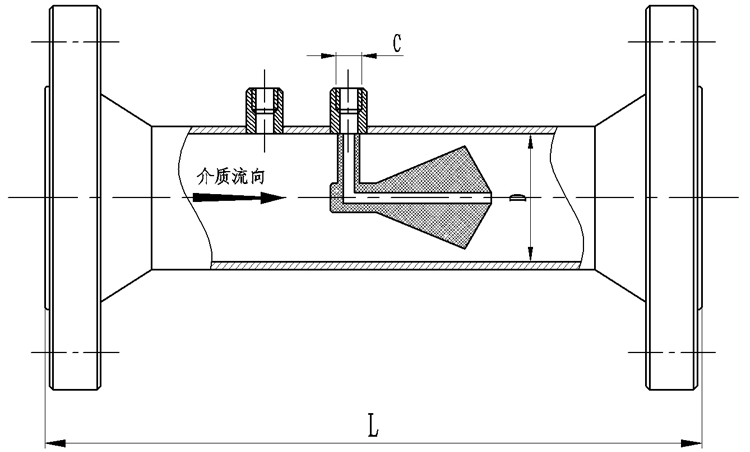 <strong>V锥流量计</strong>产品外形尺寸